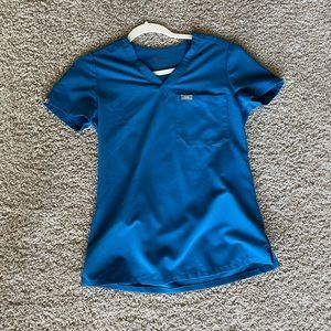 Alps Blue Catarina One Pocket Scrub Top XXS